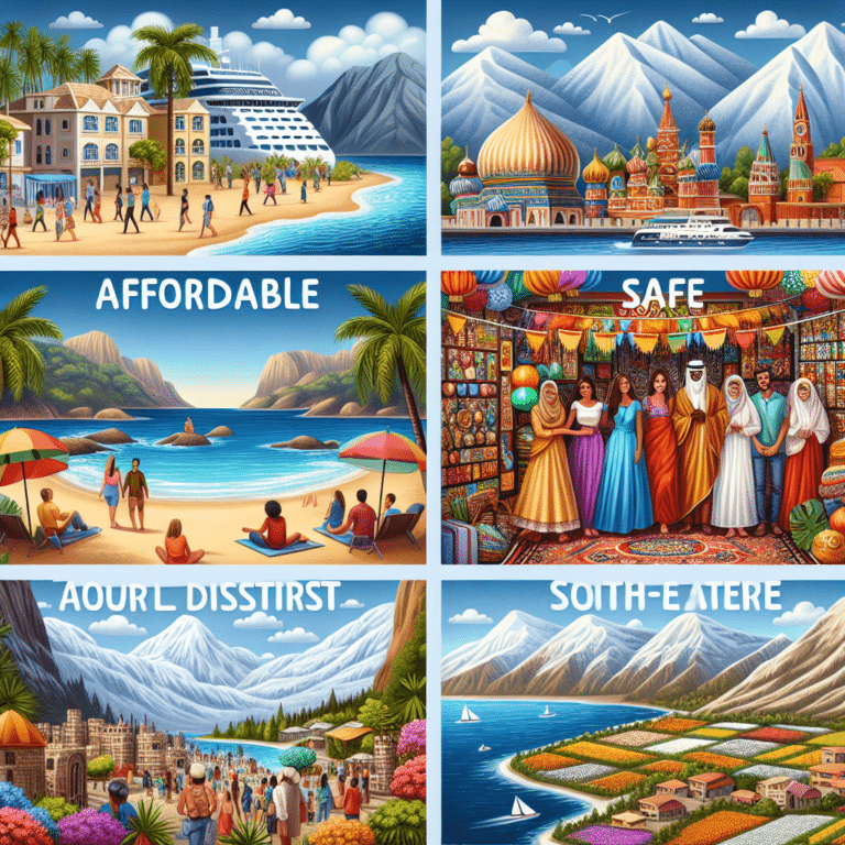 destinos turísticos baratos e seguros para viajantes