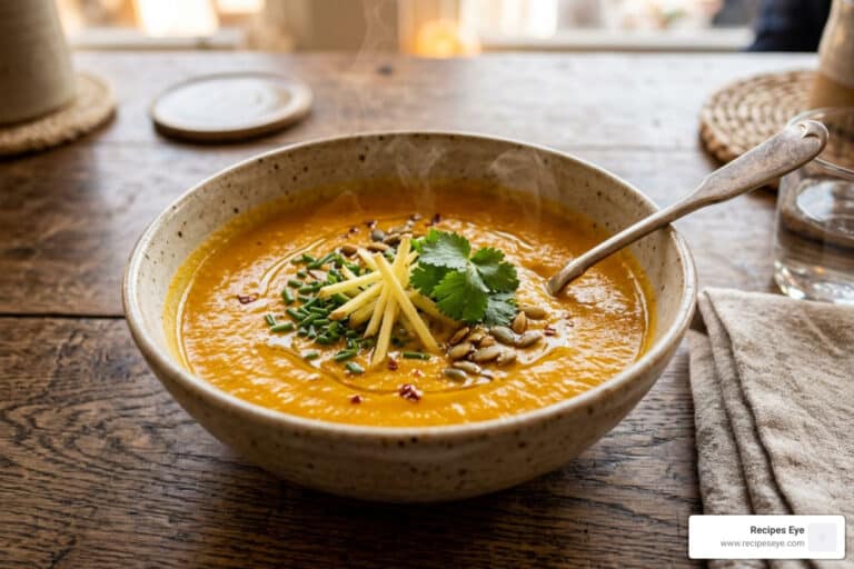 Sopa abóbora gengibre