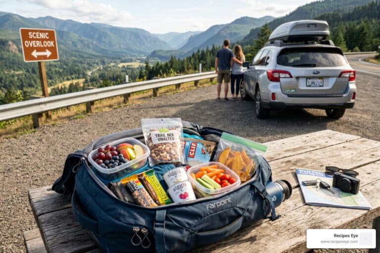 lanches saudáveis mochila viagem